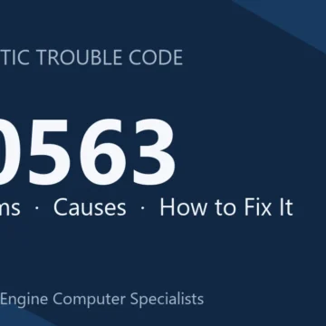 U0563 Code Symptoms, Causes, Diagnosis, Repair & Cost Estimates