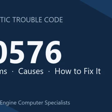 U0576 Code Symptoms, Causes, Diagnosis and Repair Procedure Guide