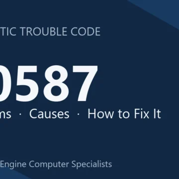 U0587 Code Symptoms, Causes, and Repair Procedures Explained