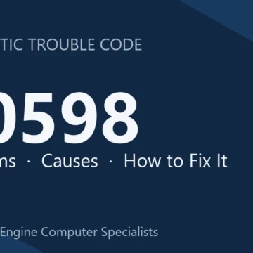 U0598 Code Symptoms, Causes, Diagnosis & Repair Costs Guide Manual