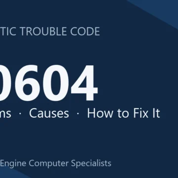 U0604 Code Symptoms, Causes, Diagnosis & Repair and Programming Guide