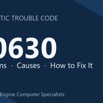 U0630 Code Symptoms, Causes, Diagnosis & Repair Guide Overview