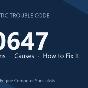 U0647 Code Symptoms, Causes, Diagnosis & Repair Guide – Step by Step