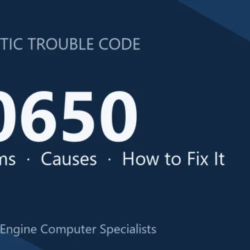 U0650 Code Symptoms, Causes, Diagnosis & Repair Costs Guide Overview