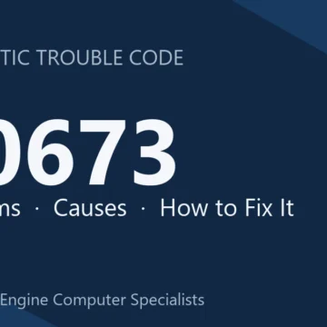 U0673 Code Symptoms, Causes, Diagnostic Guide & Repair Steps
