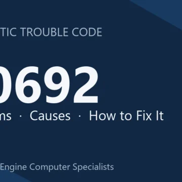 U0692 Code Symptoms, Causes, Diagnostic Steps & Repair Costs