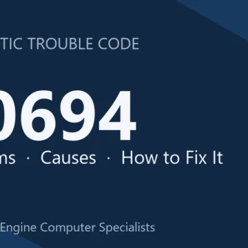 U0694 Code Symptoms, Causes, Diagnosis & Repair Guide – Full Details