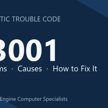 U3001 Code Symptoms, Causes, and Repair Procedures Explained