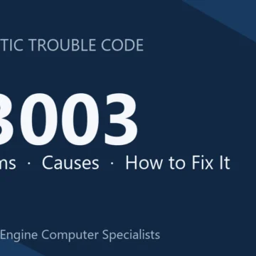 U3003 Code Symptoms, Causes, Diagnosis & Repair, Reprogramming Costs