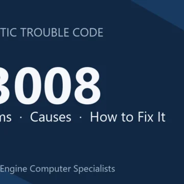 U3008 Code Symptoms, Causes, Diagnosis & Repair & Reprogramming Guide