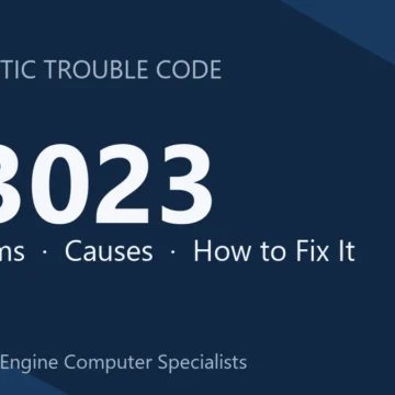 U3023 Code Symptoms, Causes, Diagnosis and Complete Repair Guide