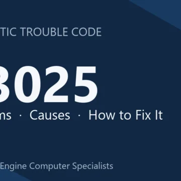 U3025 Code Symptoms, Causes, Diagnosis & Repair Cost Detailed Guide