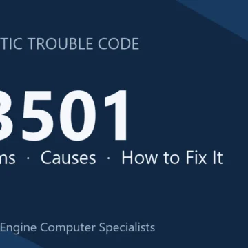 U3501 Code Symptoms, Diagnosis, Repair Costs & Safety Tips Guide