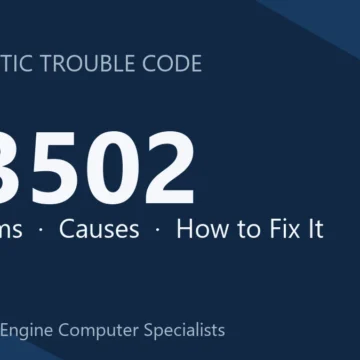 U3502 Code Symptoms, Causes, Diagnosis & Repair & Reprogramming Guide