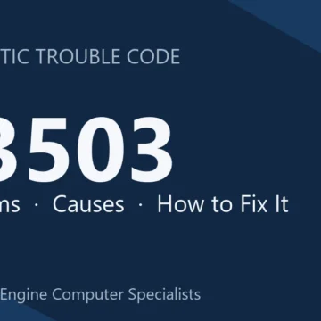 U3503 Code Symptoms, Causes, Diagnosis, Repair Steps & Cost Estimate