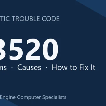U3520 Code Symptoms, Causes & Repair – Full Diagnosis Guide Steps