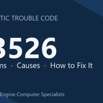 U3526 Code Symptoms, Causes, Diagnosis and Repair Overview Guide