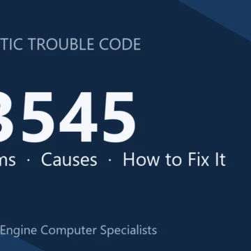 U3545 Code Symptoms, Causes, Diagnosis & Repair Costs Guide Overview