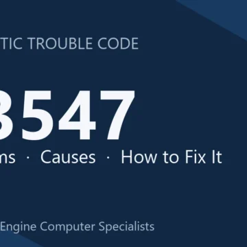 U3547 Code Symptoms, Causes, Diagnosis & Repair Guide – Step-by-Step