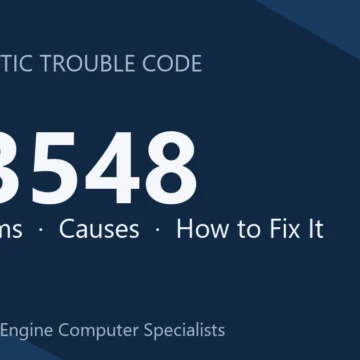 U3548 Code Symptoms, Causes, Diagnosis, Repair & Programming Costs