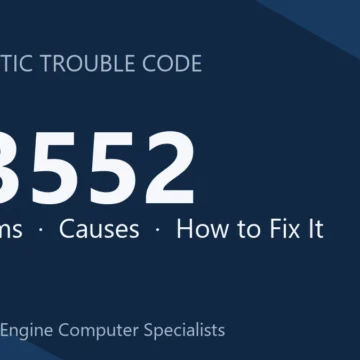 U3552 Code Symptoms, Causes, Diagnosis & Repair Costs Guide Manual